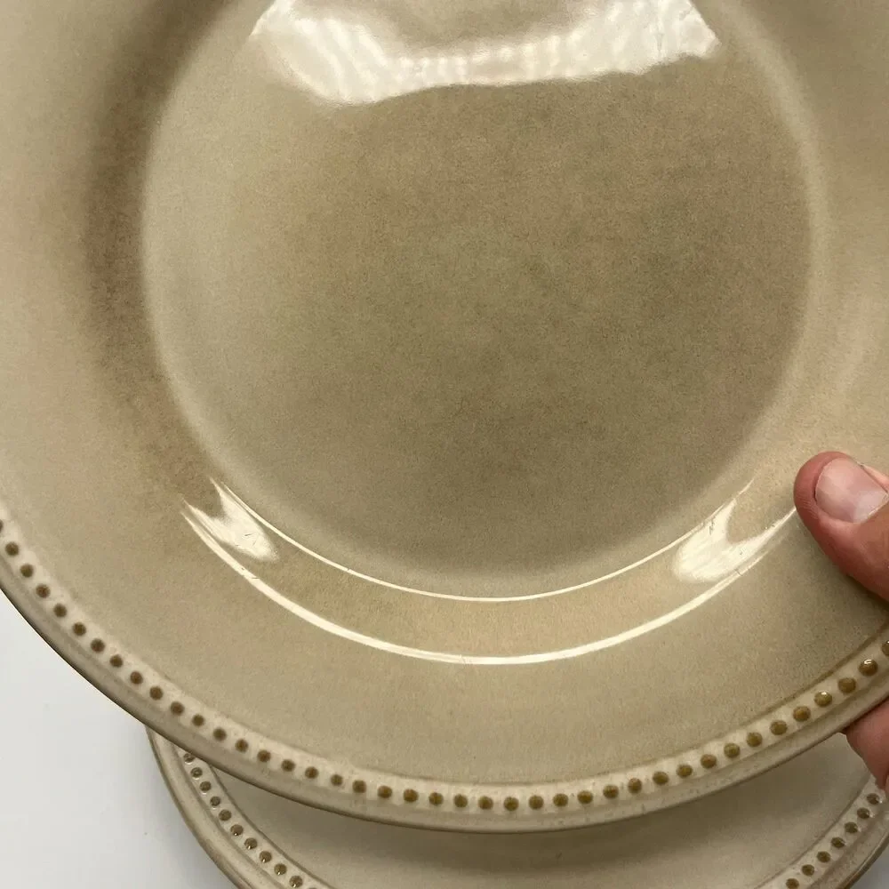 3 Pier 1 Imports- SPICE ROUTE - SESAME - 10-3/4” Round Dinner Plates